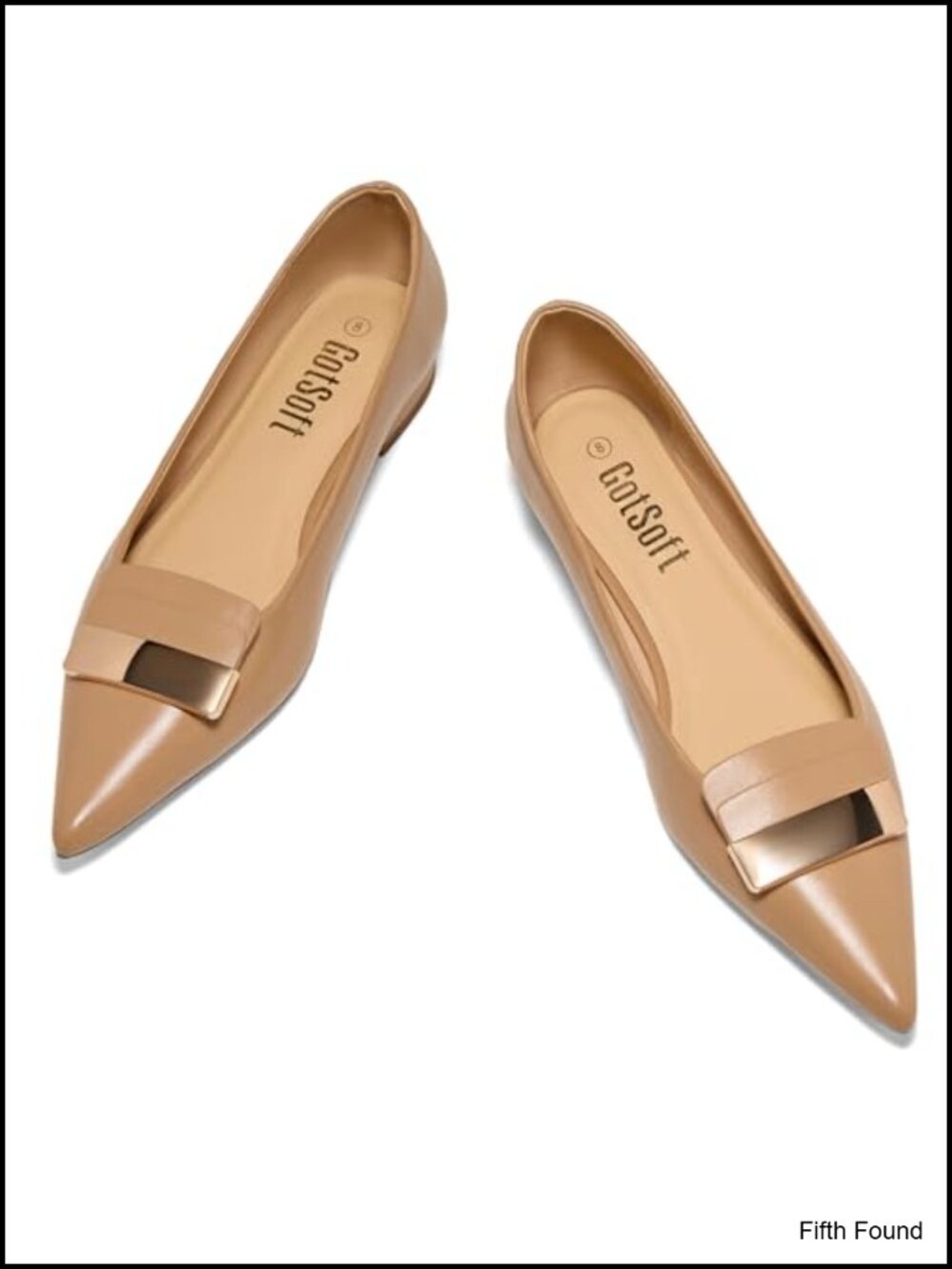 Pointed Toe Slip On Dress Flats Memory Foam Insole Women